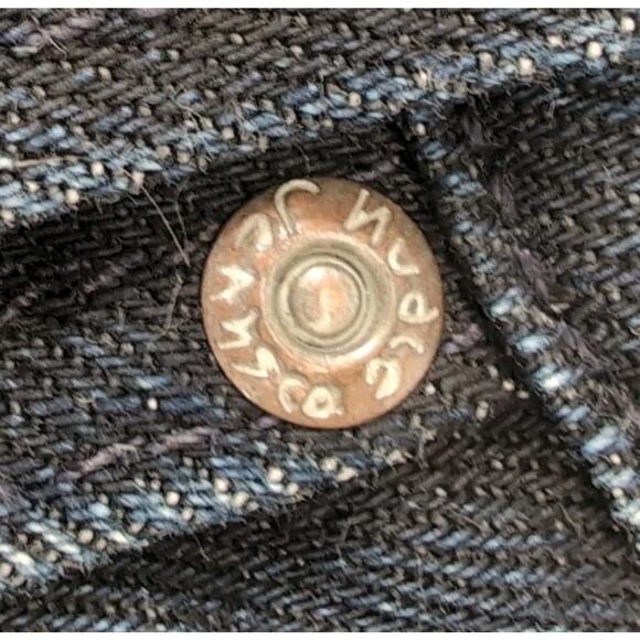 Nudie Jeans Thin Finn Mens 32x32 Measure 31x29.5 Dark Ultra Indigo Coated Italy - Picture 7 of 16